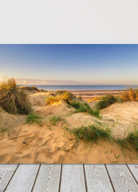 Sand dunes sunrise beach picture landscape canvas picture print