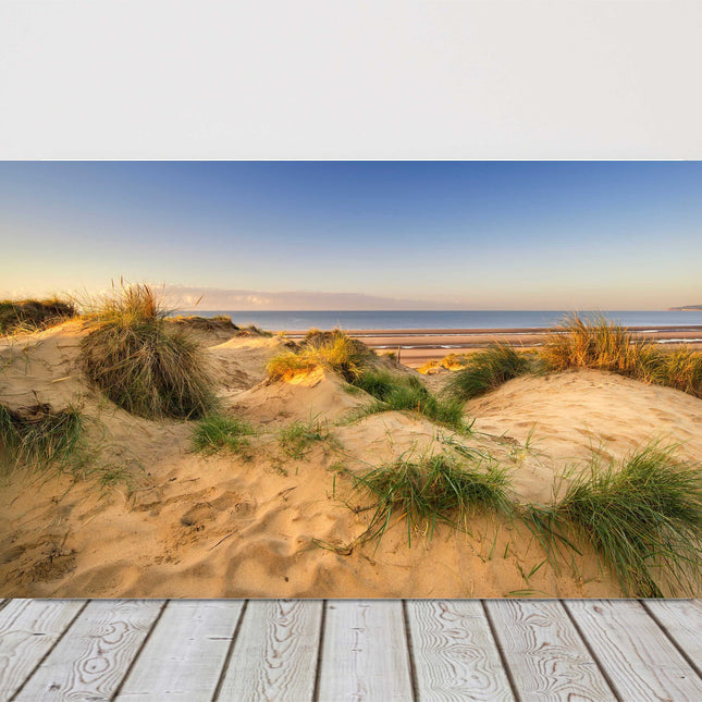 Sand dunes sunrise beach picture landscape canvas picture print