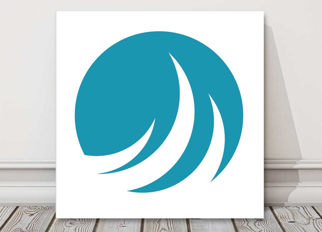 Surf wave art work modern canvas picture print