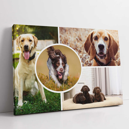 4 picture customised collage my pictures on canvas printed design included