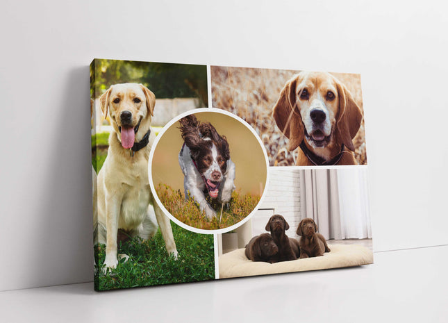 4 picture customised collage my pictures on canvas printed design included