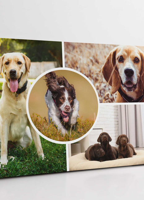 4 picture customised collage my pictures on canvas printed design included