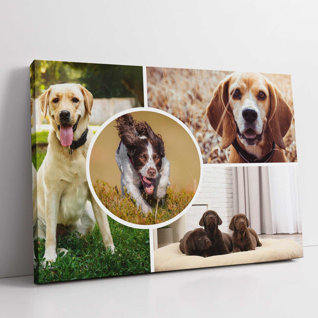 4 picture customised collage my pictures on canvas printed design included