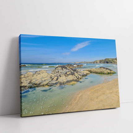 View of Newquay Coastline, Cornwall. Canvas print beautiful landscape/seascape.