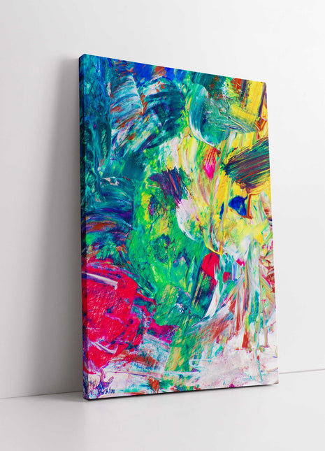 Colourful abstract image. Bright background. Canvas picture print. Ideal gift, bright wall art for any room.