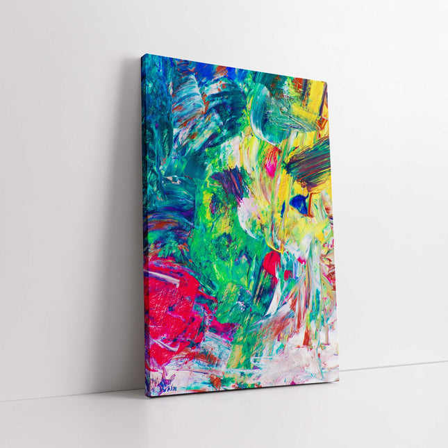 Colourful abstract image. Bright background. Canvas picture print. Ideal gift, bright wall art for any room.