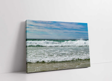 Ocean waves, North Cornwall. Canvas Print. Ideal gift.