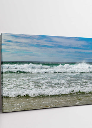 Ocean waves, North Cornwall. Canvas Print. Ideal gift.