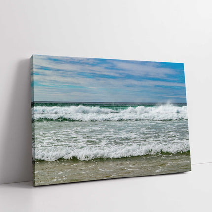 Ocean waves, North Cornwall. Canvas Print. Ideal gift.
