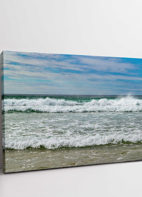 Ocean waves, North Cornwall. Canvas Print. Ideal gift.