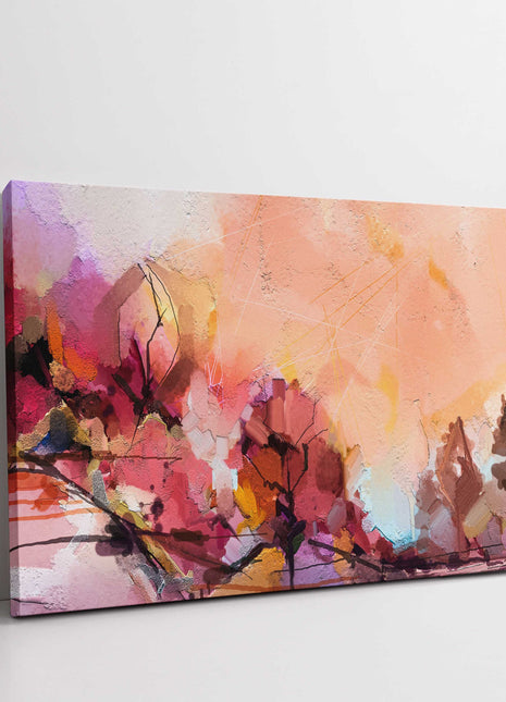 Abstract Oil painting. Printed and framed as a canvas picture print.