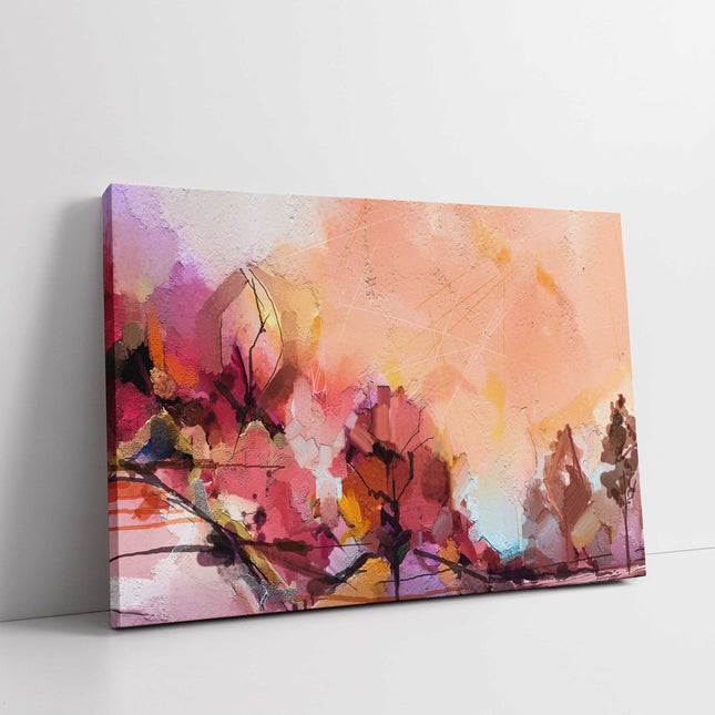 Abstract Oil painting. Printed and framed as a canvas picture print.