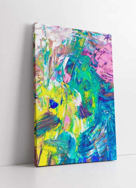 Colourful abstract image. Bright art work modern . Canvas picture print.