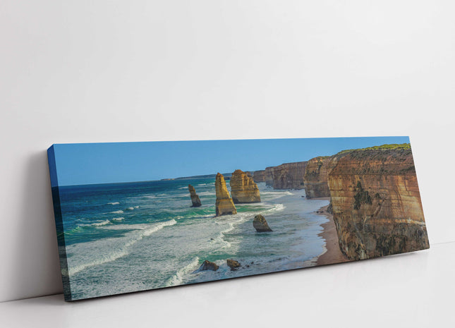the twelve apostles, Australia waves crashing canvas picture print
