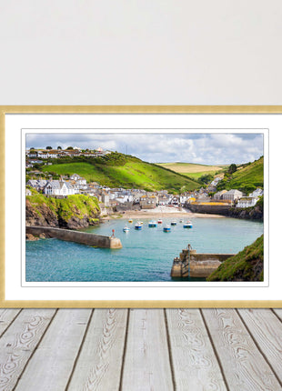 framed picture port isaac cornwall ready to hang wall art home decor