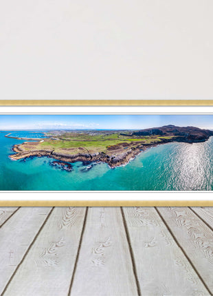 north stack and holyhead anglesey north waves Framed picture choice frames