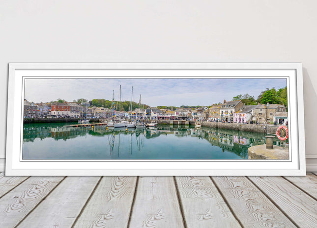 Padstow harbour, Cornwall. Framed picture print with a choice of frame colours.