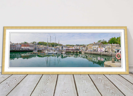 Padstow harbour, Cornwall. Framed picture print with a choice of frame colours.