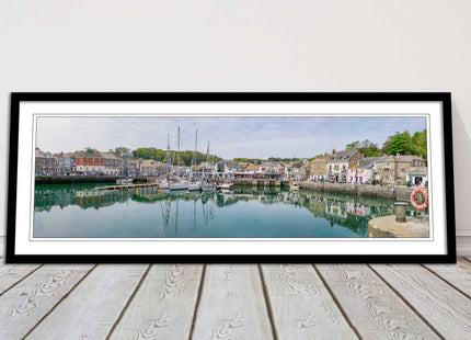 Padstow harbour, Cornwall. Framed picture print with a choice of frame colours.