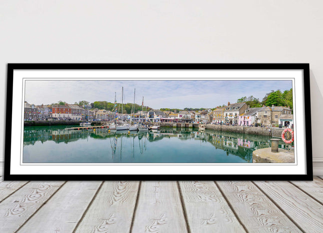 Padstow harbour, Cornwall. Framed picture print with a choice of frame colours.