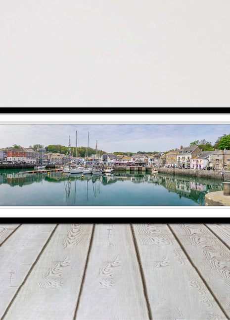 Padstow harbour, Cornwall. Framed picture print with a choice of frame colours.