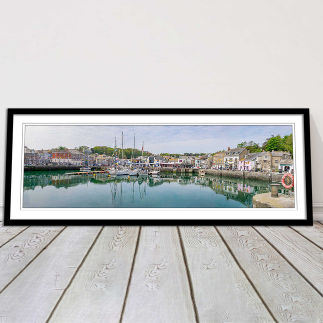 Padstow harbour, Cornwall. Framed picture print with a choice of frame colours.