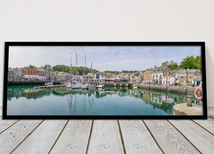 Padstow harbour, Cornwall. Framed picture print with a choice of frame colours.