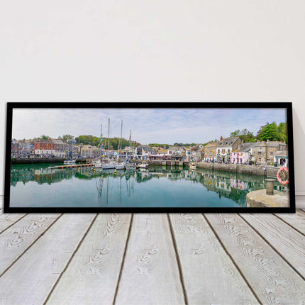 Padstow harbour, Cornwall. Framed picture print with a choice of frame colours.