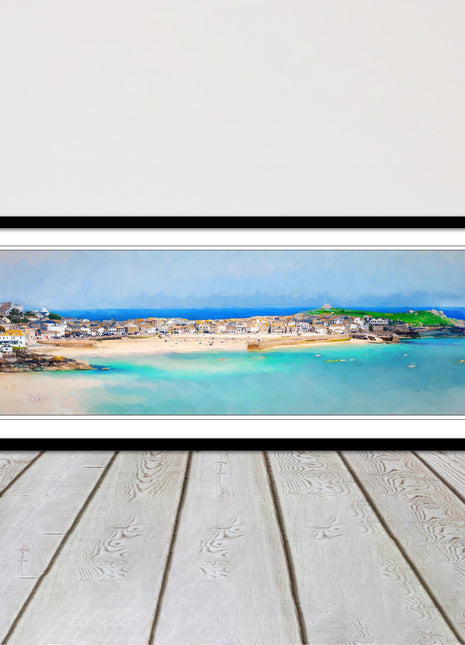 picture frame wall art st ives harbour watercolour ready to hang wall art home