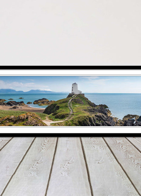 Llanddwyn Island and lighthouse, Anglesey, North Wales. Framed picture choice