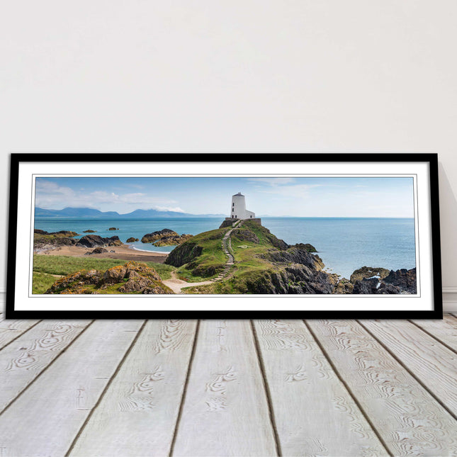 Llanddwyn Island and lighthouse, Anglesey, North Wales. Framed picture choice