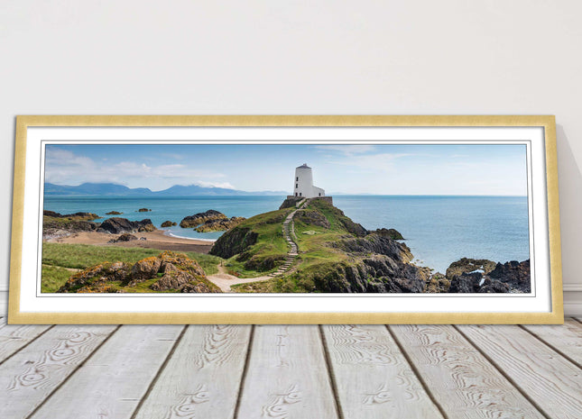 Llanddwyn Island and lighthouse, Anglesey, North Wales. Framed picture choice