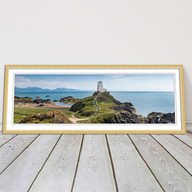 Llanddwyn Island and lighthouse, Anglesey, North Wales. Framed picture choice