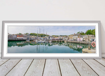 Padstow harbour, Cornwall. Framed picture print with a choice of frame colours.