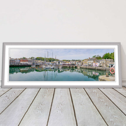 Padstow harbour, Cornwall. Framed picture print with a choice of frame colours.