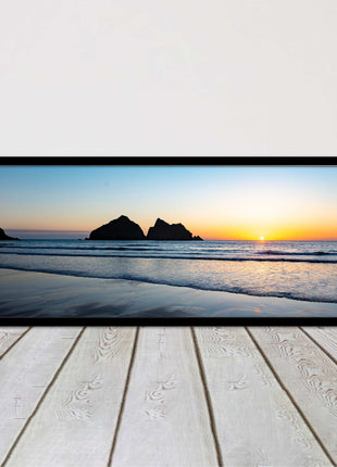 Holywell Bay framed picture and print included ready to hang wall art home decor