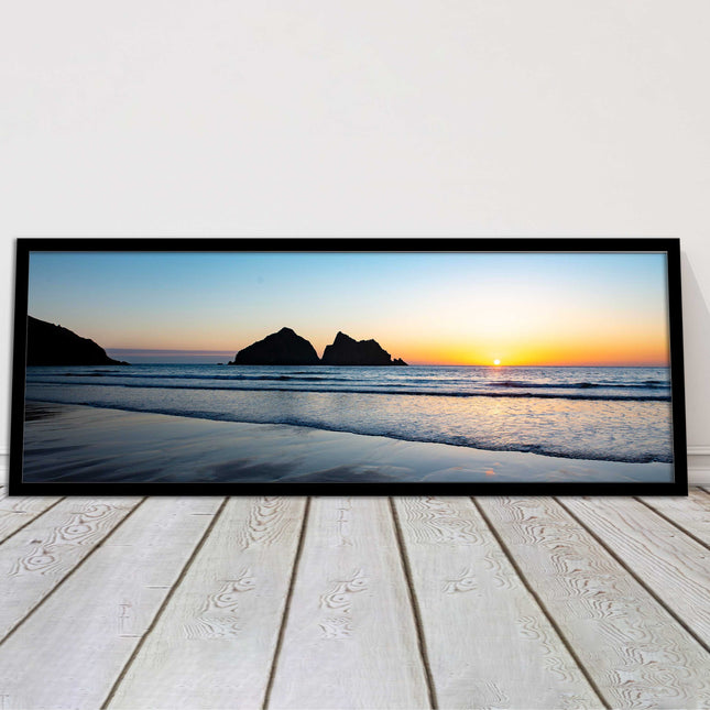Holywell Bay framed picture and print included ready to hang wall art home decor