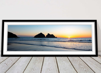 Holywell Bay framed picture and print included ready to hang wall art home decor