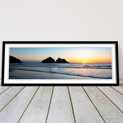 Holywell Bay framed picture and print included ready to hang wall art home decor