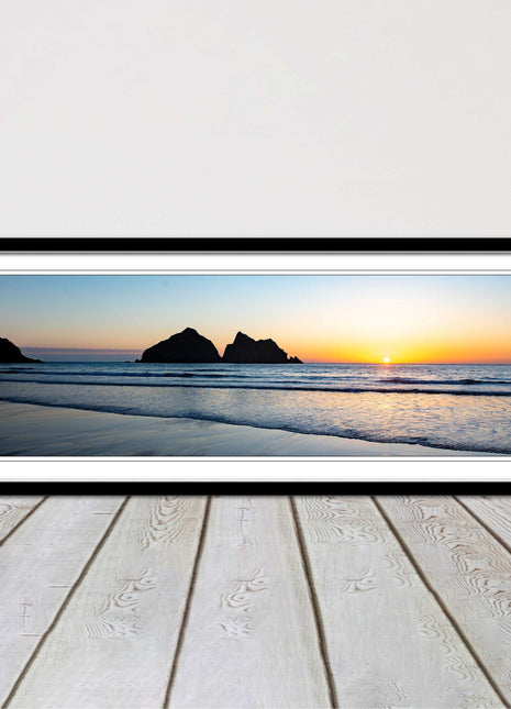 Holywell Bay framed picture and print included ready to hang wall art home decor