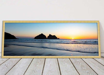 Holywell Bay framed picture and print included ready to hang wall art home decor