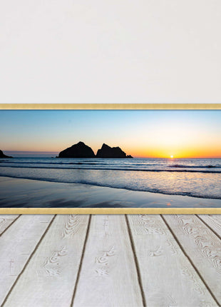 Holywell Bay framed picture and print included ready to hang wall art home decor