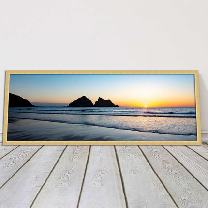 Holywell Bay framed picture and print included ready to hang wall art home decor