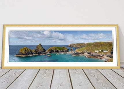 picture frame and print kynance cove cornwall panoramic wall art ready to hang