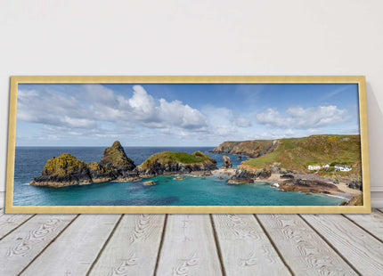 picture frame and print kynance cove cornwall panoramic wall art ready to hang