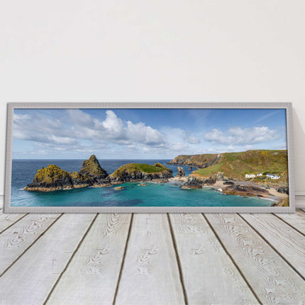 picture frame and print kynance cove cornwall panoramic wall art ready to hang