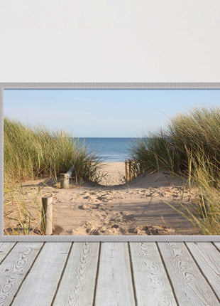 Beach Path sandbanks in the sand dunes. framed picture print choice frames