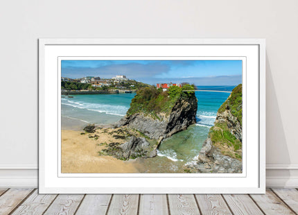 Island House Newquay Framed picture print towan beach seascape