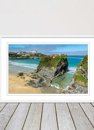 Island House Newquay Framed picture print towan beach seascape