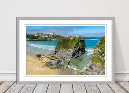 Island House Newquay Framed picture print towan beach seascape